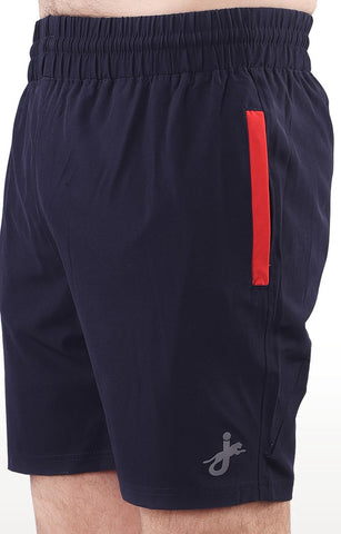 JAGURO Blue Polyester Activewear Shorts
