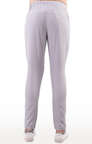 JAGURO Stylish Light Grey Polyester Solid Trackpant