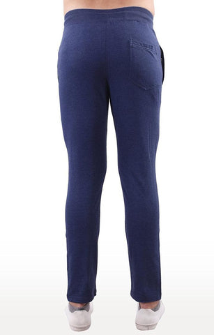 JAGURO Blue Cotton Solid Trackpant