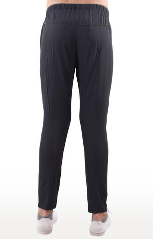 JAGURO Stylish Dark Grey Polyester Solid Trackpant