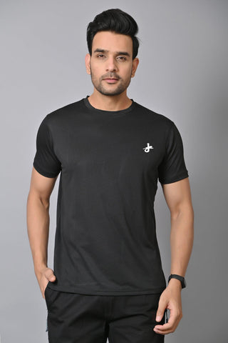 Jaguro Men's Sports T-Shirt Black