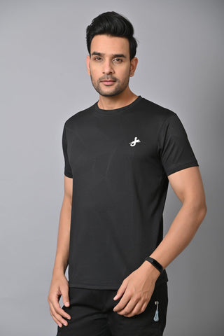 Jaguro Men's Sports T-Shirt Black