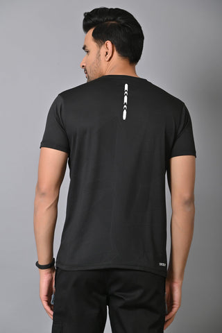 Jaguro Men's Sports T-Shirt Black