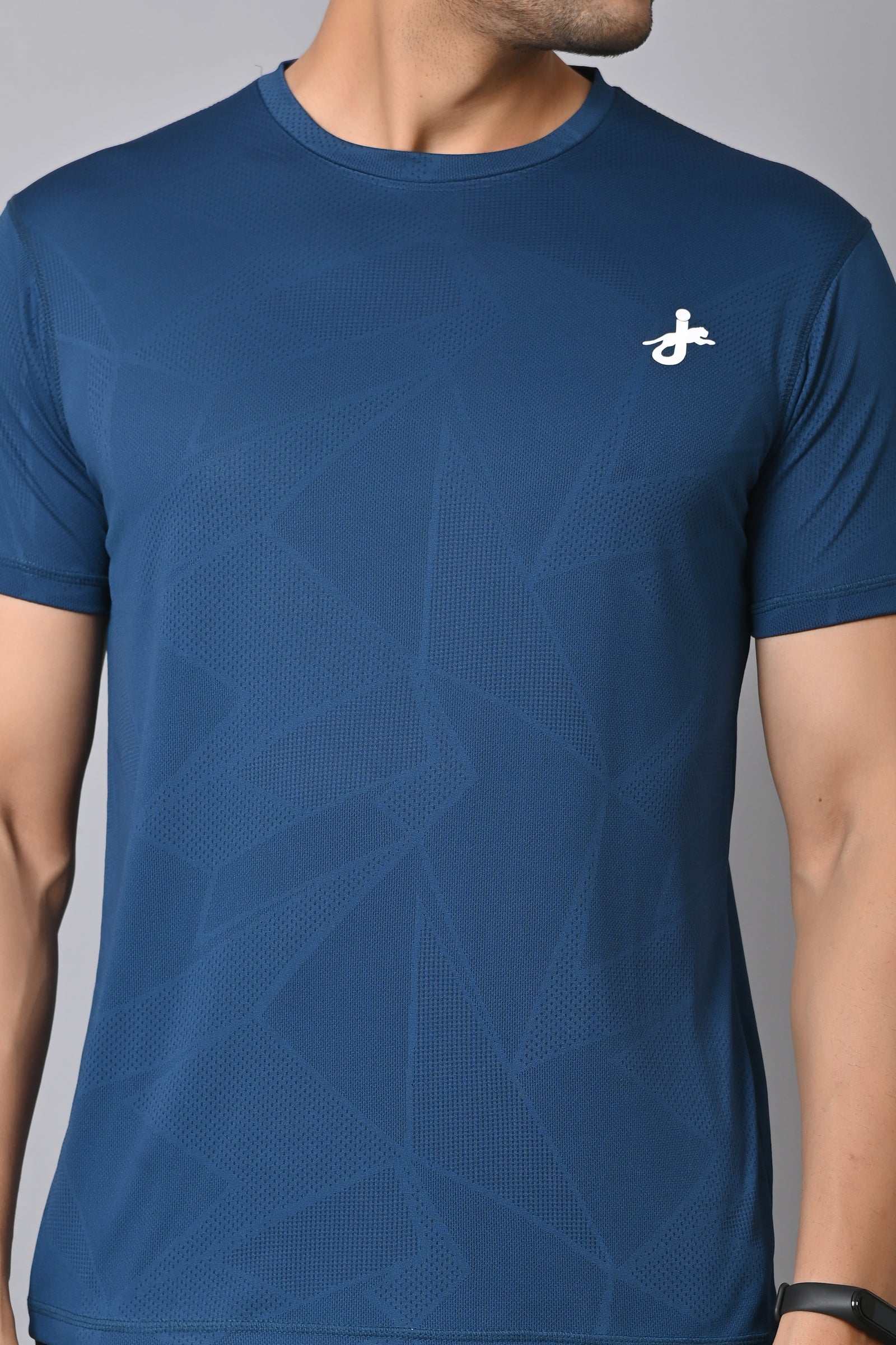 Jaguro Men's Sports T-Shirt Blue