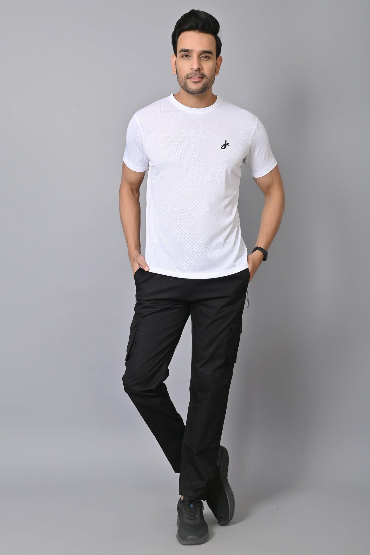 Jaguro Half Sleeve T-Shirt White