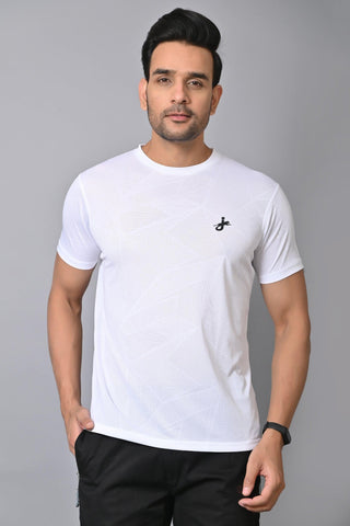 Jaguro Half Sleeve T-Shirt White