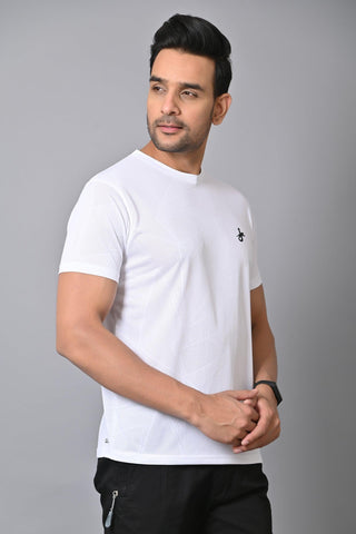 Jaguro Half Sleeve T-Shirt White