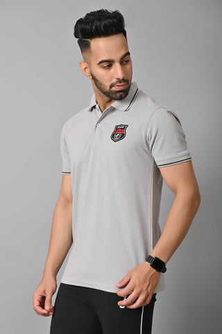 Jaguro Men's Polo Tshirt Grey