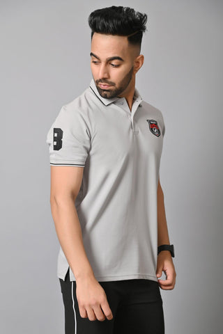 Jaguro Men's Polo Tshirt Grey