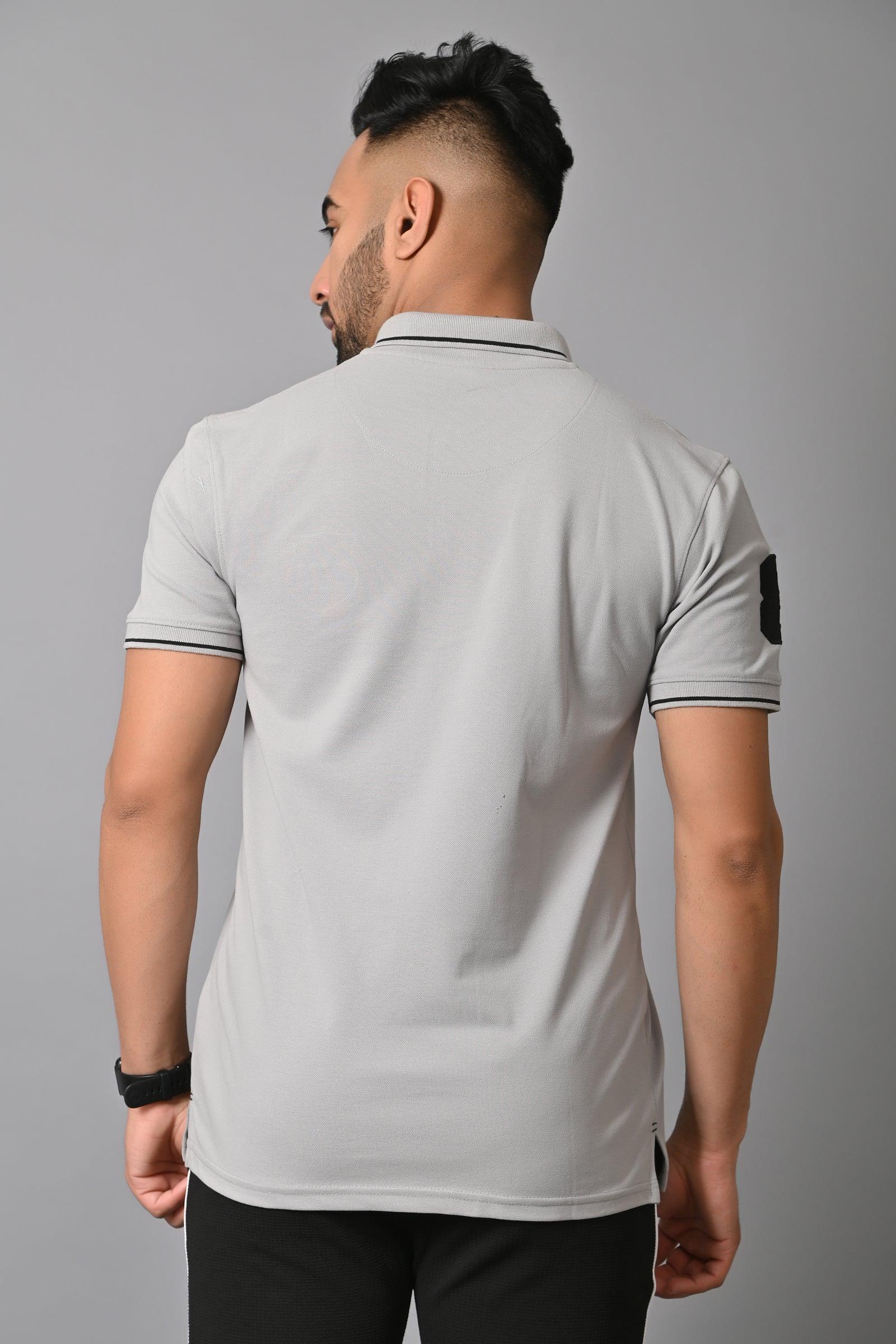 Jaguro Men's Polo Tshirt Grey