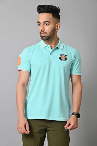 Jaguro Men's Polo Tshirt Turquoise