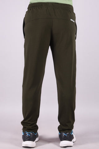 JAGURO Men's Polyester Olive Dobby Lycra Stylish Trackpant