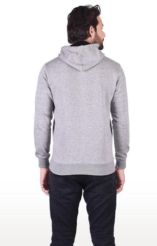 JAGURO Light Grey Melange Hoodie