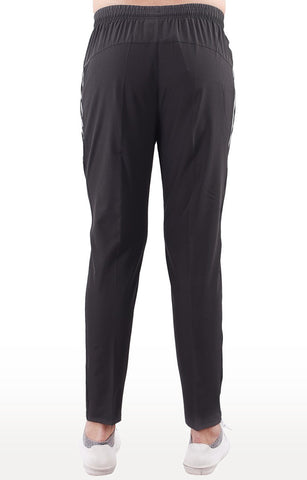 JAGURO Men's Grey Polyester Solid Trackpant