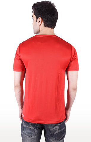 JAGURO Red Printed Sports T-Shirt