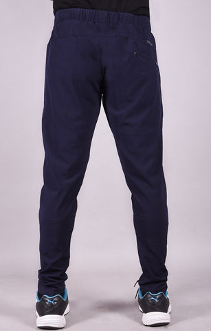 JAGURO Blue Polyester Solid Sports Trackpant