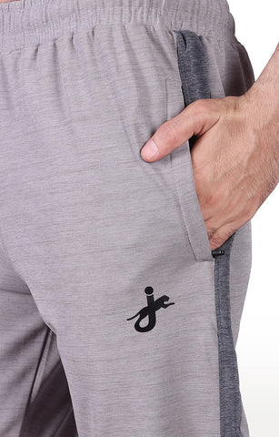 JAGURO Grey Polyester Fit Type Trackpant