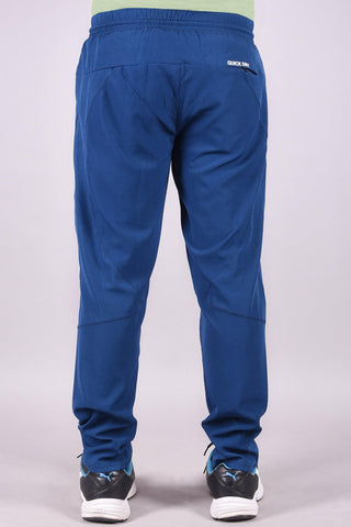 JAGURO Men's Polyester Stylish Teal Blue Dual Pockets Trackpant