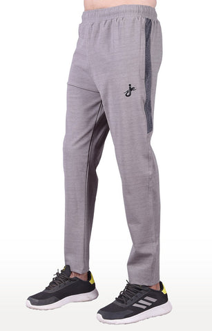 JAGURO Grey Polyester Fit Type Trackpant